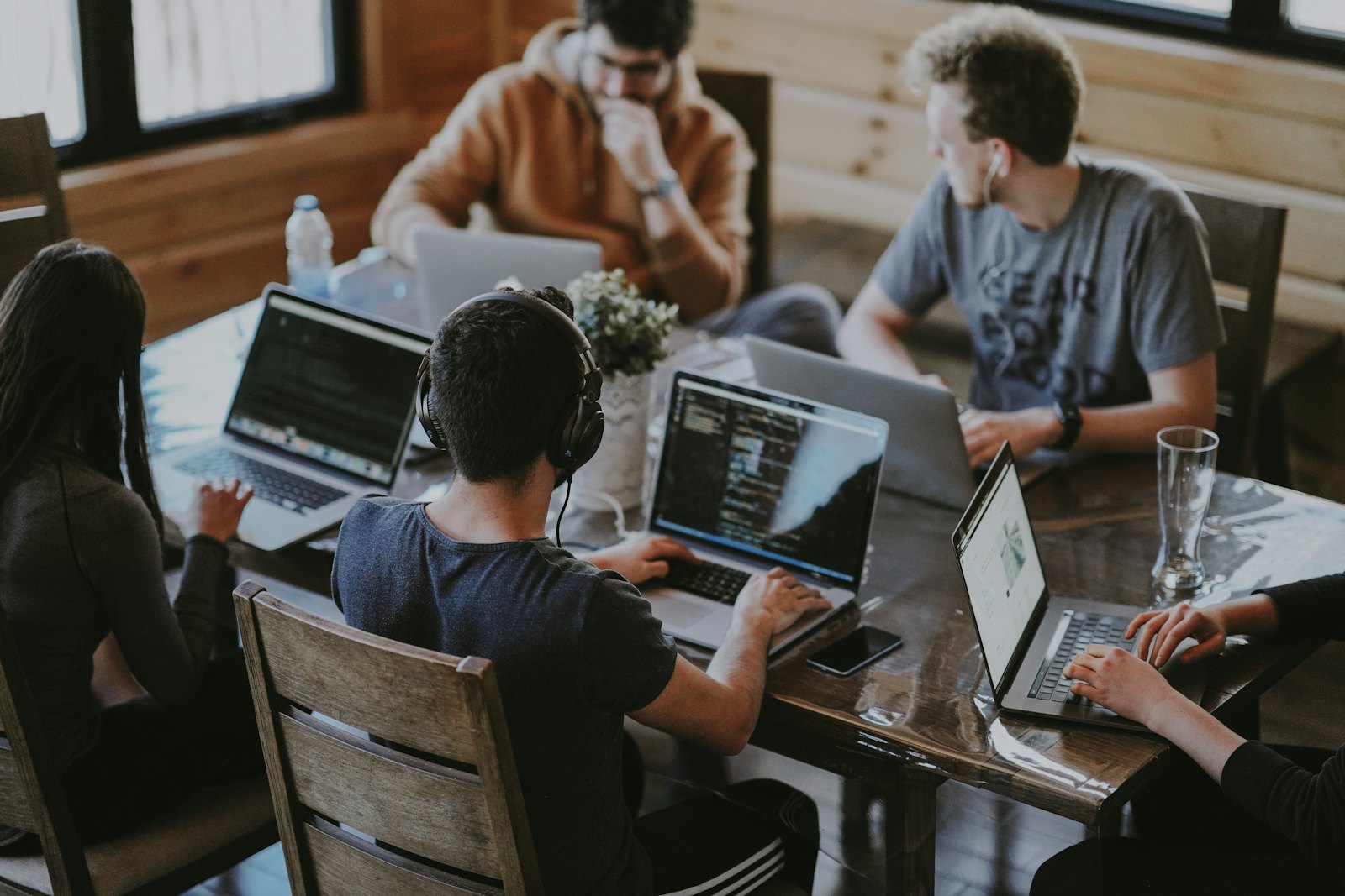 The Ascend Design Studio 9 team collaborating on a project